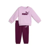 PUMA Essentials Minicats Fleece Tracksuit Toddlers, Shop, Mauve Glow, 4-6M