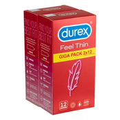 Durex Feel Thin - paket kondoma realisticnog osjecaja (2x12kom)