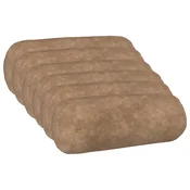 vidaXL Prevleka za blazino 6 pcs HEERLEN Taupe O 15 x 40 cm Mikrofibra