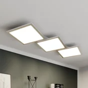 Lucande LED stropna svetilka Ilira, 3-svetlobna, srebrna, CCT, možnost - Kuhinja - Sodobni - bela, srebrna - Aluminij