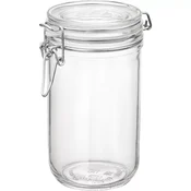 Kozarec za vlaganje Bormioli Rocco Fido 750 ml, raven, s patentnim žičnim zapiralom (6 kos)