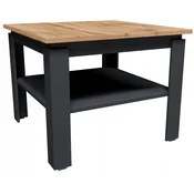 shumee Klubska mizica CR3-stern 55cm grafit-wotan s polico za dnevno sobo, pisarno