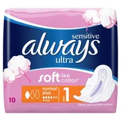 Always Sensitive Ultra Normal Higijenski ulošci, 10 komada
