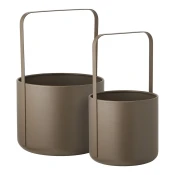 Kovinski okrasni cvetlični lonci v kompletu 2 ks o 24,5 cm Tule – House Nordic