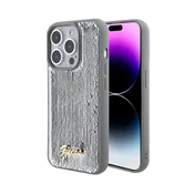 Guess Ovitek Guess Sequin Script Metal - iPhone 15 Pro (srebrn)