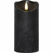 LED svijeca od crnog voska Star Trading Flamme Rustic, visina 15 cm