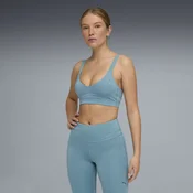 PUMA SHAPE Training Bra Women, Clothing, Baltic Sea Blue, L