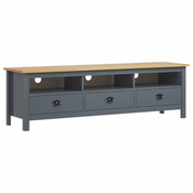 TV ormaric Hill sivi 158 x 40 x 47 cm od masivne borovine