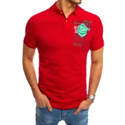 Rdeča polo majica z Dstreet tiskom