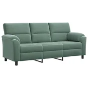 vidaXL Kavč Morsko zelena 214 x 85 x 93 cm Žamet