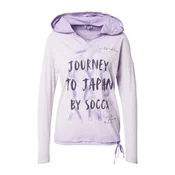 Soccx Majica, pastelno ljubicasta / tamno ljubicasta / crna