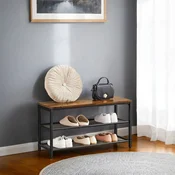 Songmics Klop za čevlje 80x30x445 cm rjav
