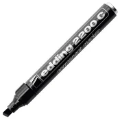 MARKER permanentni 1-5MM KLINASTI VRH EDDING 2200 C ČRNI