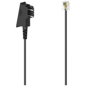 HAMA Hama telefon priključni kabel [1x moški konektor TST - 1x RJ12 vtič 6p6c] črna, (20411152)