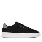 Superge Tommy Hilfiger Th Court Knit FM0FM05823 Črna