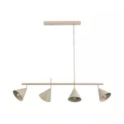 Luster na sajli ZELTA 4xE27/15W/230V bež