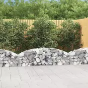 Gabionska košara s lukom 200 x 30 x 40/60 cm pocincano željezo