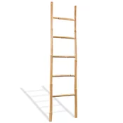 Držac za Rucnike s 5 Precki od Bambusa 150 cm