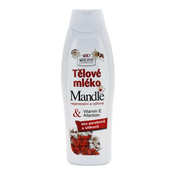 Bione Cosmetics Almonds hranjivo mlijeko za tijelo s bademovim uljem (Parabens and Silicons Free, Vitamin E, Allantoin) 500 ml