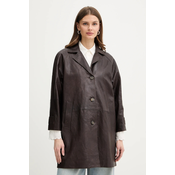 Usnjen plašč Weekend Max Mara CAMINO