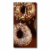 tulup.si Steklena navpična ura Kuhinja donuts rjave sladice 30x60 cm