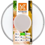 KADAX stekleni pokrov 16 cm univerzalni toplotno odporen pokrov za lonce in ponev, (5000355975)