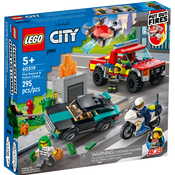 LEGO® City Gašenje požara in policijski pregon (60319)