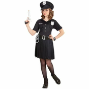 Kostim policajke s suknjom - 116 cm