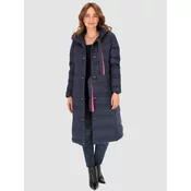 PERSO Womans Coat BLH231010F Navy Blue