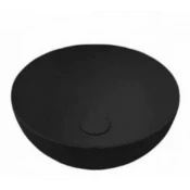 Lavabo nadgradni HATRIA HAPPYHOUR SLIM 06:00 fi400x165mm mat crni