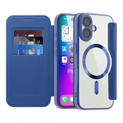 Torbica SmartMag Book s MagSafe tehnologijom i RFID novcanikom za iPhone 17 - blue