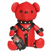 XR Brands Gimp Bear Red Vegan Leather Collectible Plush Toy 116687-Red
