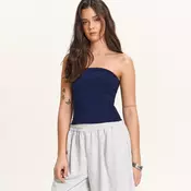Cropp - Bandeau crop top - navy