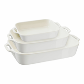 Pekač, set 3, slonovina, keramika, Staub