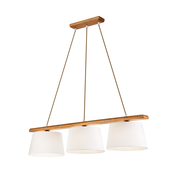 Luster na sajli AIDA 3xE27/60W/230V, precnik 25 cm, hrast