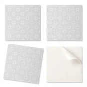 shumee Paket vinilnih ploščic za enostavno montažo z geometrijskim mrežastim vzorcem 20x20x20 cm