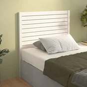 Uzglavlje za krevet bijelo 96 x 4 x 100 cm od masivne borovine