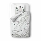 Djecja posteljina za krevet za jednu osobu od pamucnog satena 140x200 cm Polar Animals - Butter Kings