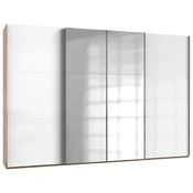 Modern Living Omara Z Drsnimi Vrati Level 36 D, Bela, Barva Hrasta