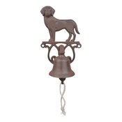 Zidno zvono od lijevanog željeza s motivom psa Esschert Designn