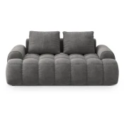 Siva žametna sedežna garnitura 175 cm Linz – Cosmopolitan Design