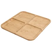 Excellent Houseware Leseni pladenj za serviranje 30 x 30 cm