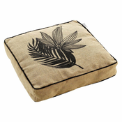 Jastuk za pod Pacifique Duofeuille 45x45x8cm bež/crni Ligne Decor