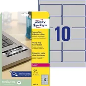 Avery Zweckform Etikete Avery, 96 x 50,8 mm, srebrne