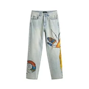 Desigual Kavbojke modra/temno modra/rjasto rjava/rumena