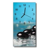 tulup.si Steklena navpična ura Narava obarvani kamni 30x60 cm