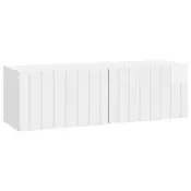 TV ormar za zid 98 x 31 x 30 cm Bijela visokog sjaja