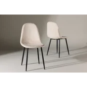 Venture Design Jedilni stol 2 kosa Polar 53x88x46 cm bež in črna