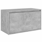 Klupa za hodnik 80 x 40 x 45 cm boja betona konstruirano drvo