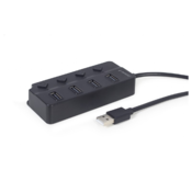 GEMBIRD USB razdelilnik s stikalom 4-vrata UHB-U2P4P-01, (20455902)